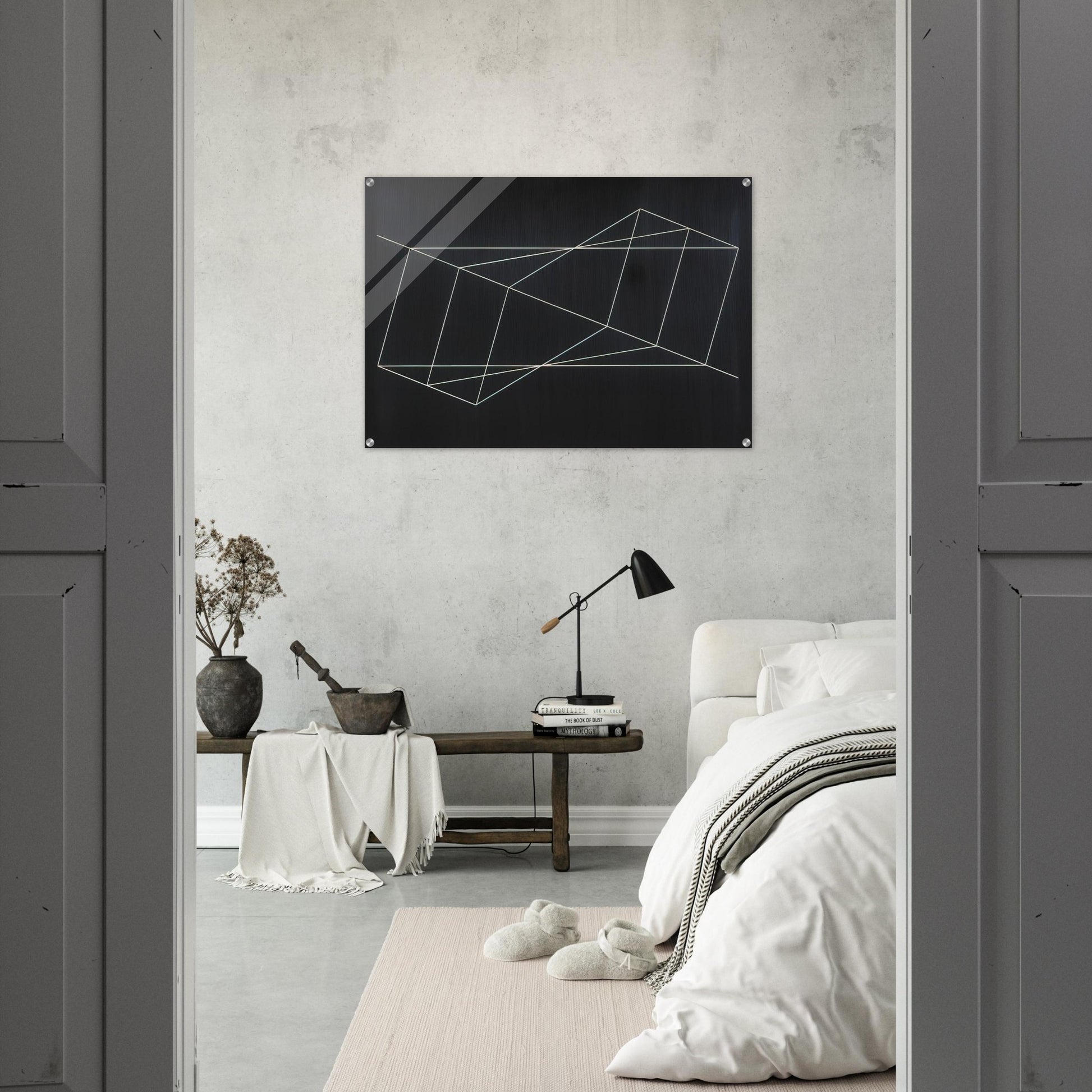 TWISTED BUT STRAIGHT 1948 - Josef Albers Acrylic Print - 70x100 cm / 28x40″ inches