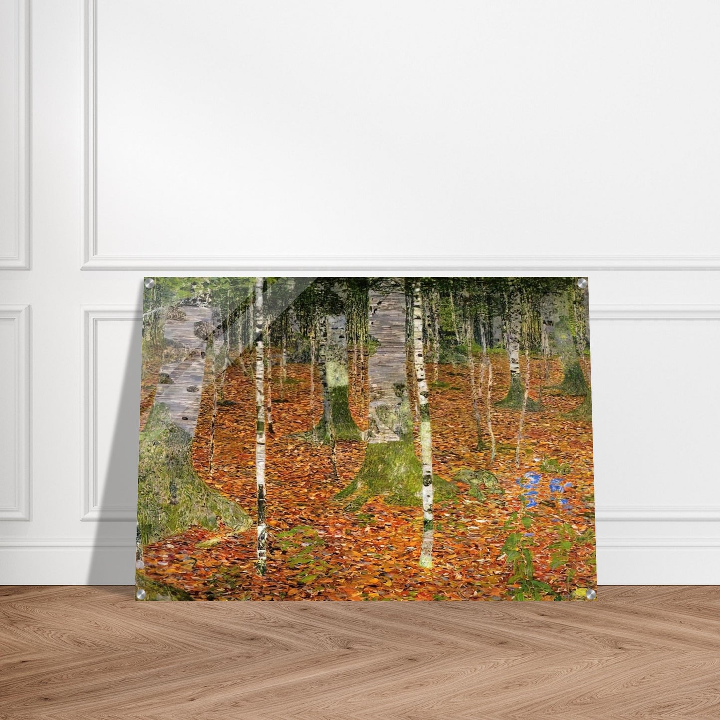 FARMHOUSE WITH BIRCH TREES 1903 - Gustav Klimt Acrylic Print - 70x100 cm / 28x40″ inches