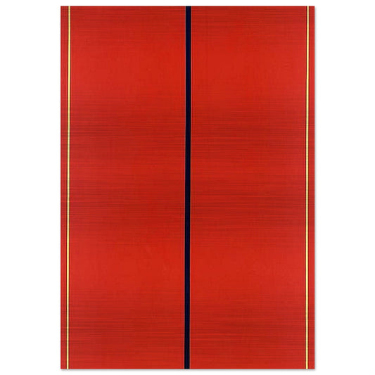 Who's Afraid of Red, Yellow and Blue II - Barnett Newman Brushed Aluminum Print - 70x100 cm / 28x40 inches | Barnett Newman Aluminum Print | Barnett Newman Prints
