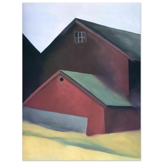 Georgia O'Keeffe - Ends Of Barns Fine Art Poster