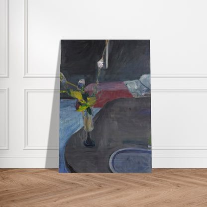 Interior with Flowers - Richard Diebenkorn Brushed Aluminum Print - 70x100 cm / 28x40 inches | Richard Diebenkorn Aluminum Print | Richard Diebenkorn Prints