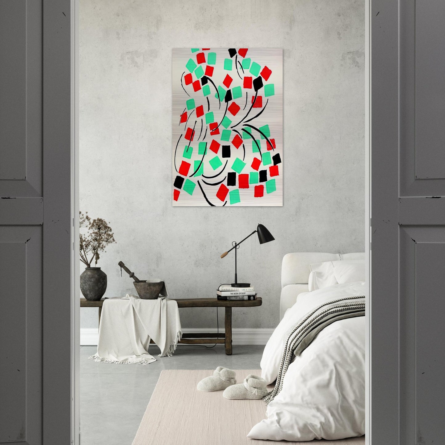 COMPOSITION 31 - Sonia Delaunay Brushed Aluminum Print - 70x100 cm / 28x40 inches | Sonia Delaunay Aluminum Print | Sonia Delaunay Prints