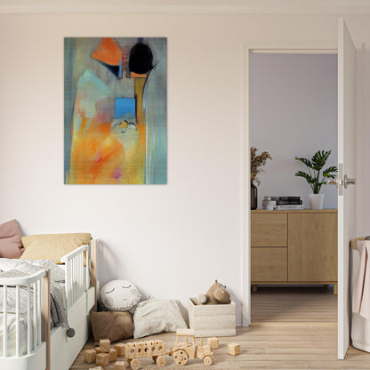 Pandora - Abstract Expressionism - Miriam Schapiro Brushed Aluminum Print - 70x100 cm / 28x40 inches | Miriam Schapiro Aluminum Print | Miriam Schapiro Prints