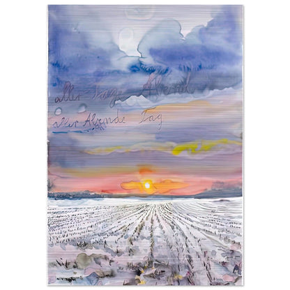 THE EVENING OF ALL DAYS THE DAY OF ALL EVENINGS 2014 0 - Anselm Kiefer Brushed Aluminum Print - 70x100 cm / 28x40 inches | Anselm Kiefer Aluminum Print | Anselm Kiefer Prints