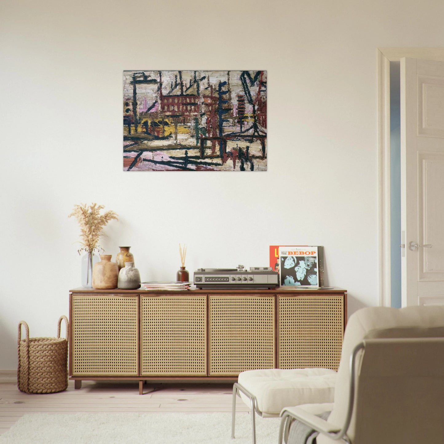 MORNINGTON CRESCENT - Frank Auerbach Brushed Aluminum Print - 70x100 cm / 28x40 inches | Frank Auerbach Aluminum Print | Frank Auerbach Prints