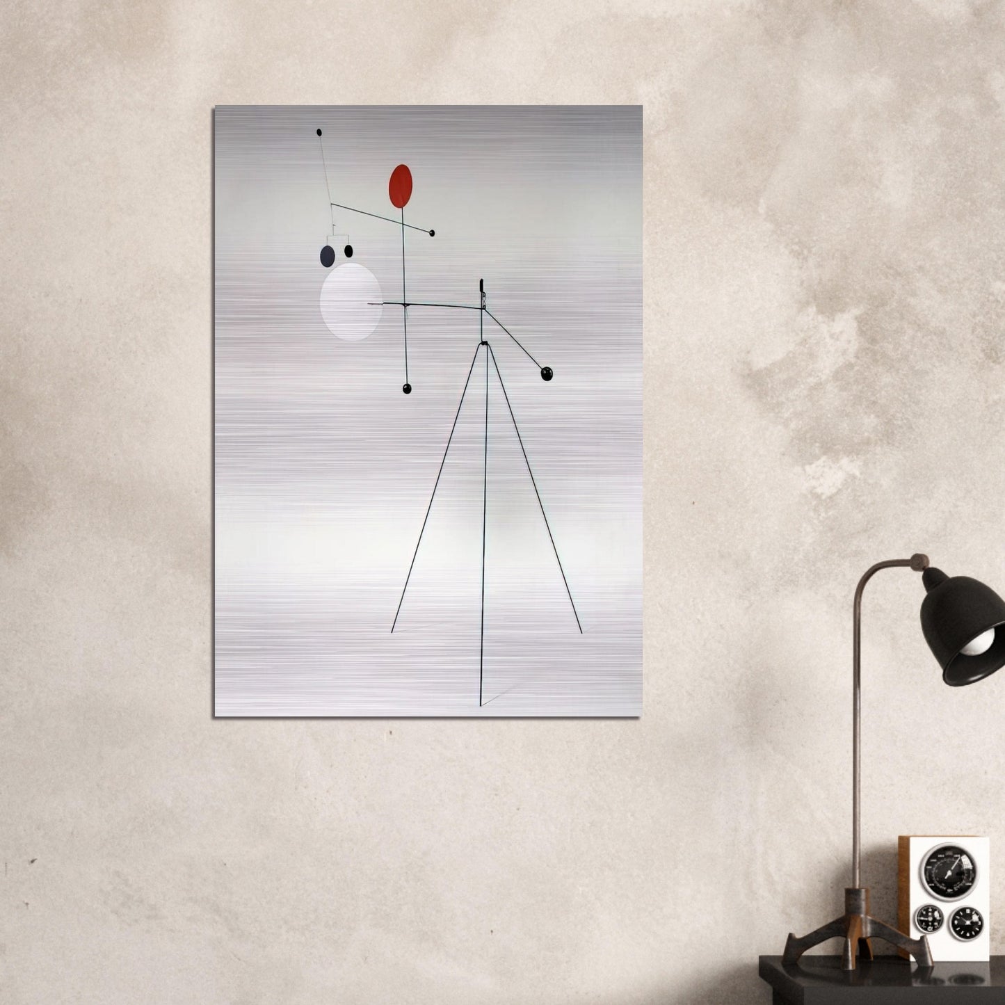 UNTITLED 1934 - Alexander Calder Brushed Aluminum Print - 70x100 cm / 28x40 inches | Alexander Calder Aluminum Print | Alexander Calder Prints