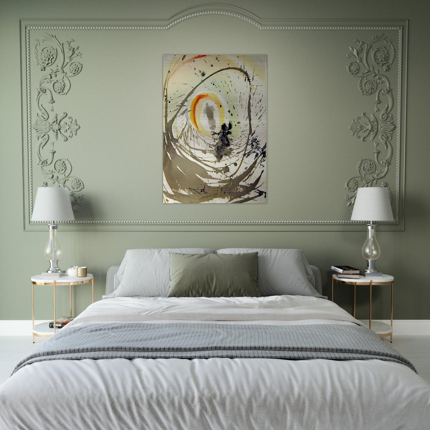 MULIER AMICTA SOLE 1967 - Salvador Dali Brushed Aluminum Print - 70x100 cm / 28x40 inches | Salvador Dali Aluminum Print | Salvador Dali Prints
