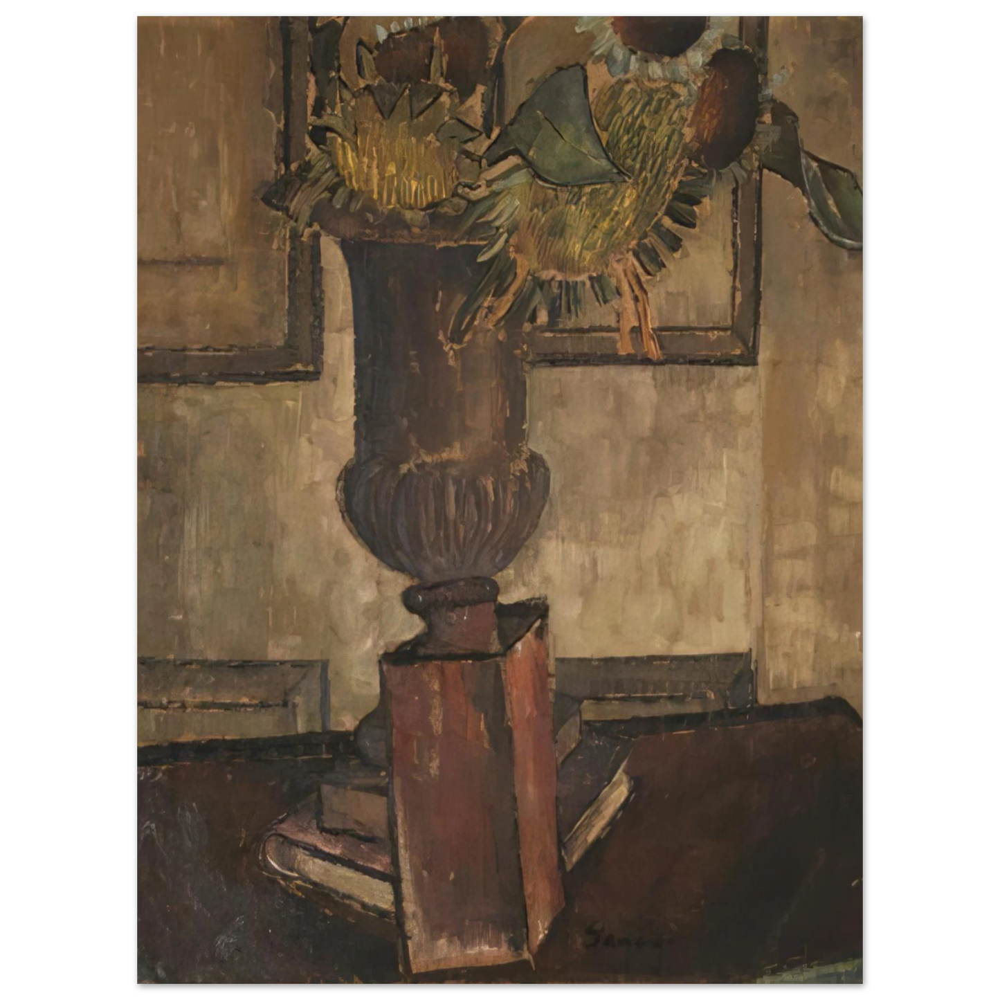 Morris Graves - Sunflower - 1933  75x100 cm / 30x40inches Fine Art Poster
