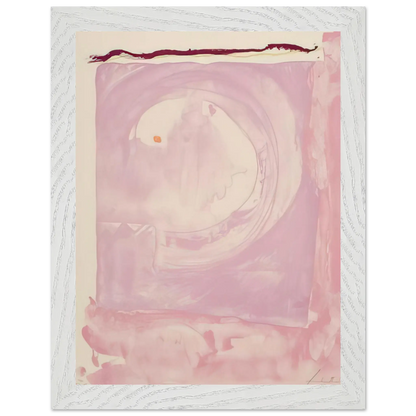 Helen Frankenthaler - Reflections IX - 1995 Wall art - 70x100 cm / 28x40 inches - Premium Wooden Framed Poster With Fine Art Paper - Black frame