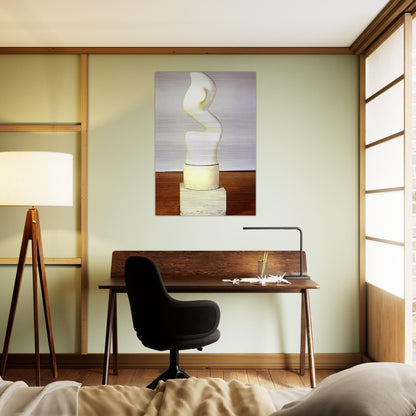 Rising Up S elevant - Jean Arp Brushed Aluminum Print - 70x100 cm / 28x40 inches | Jean Arp Aluminum Print | Jean Arp Prints