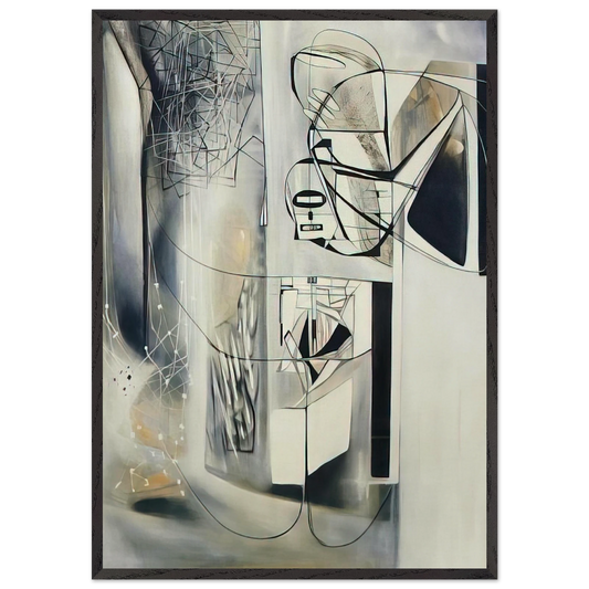See See Rider - 1946 - Jimmy Ernst 70x100 cm / 28x40 inches Framed Art Print – Black Wooden Frame