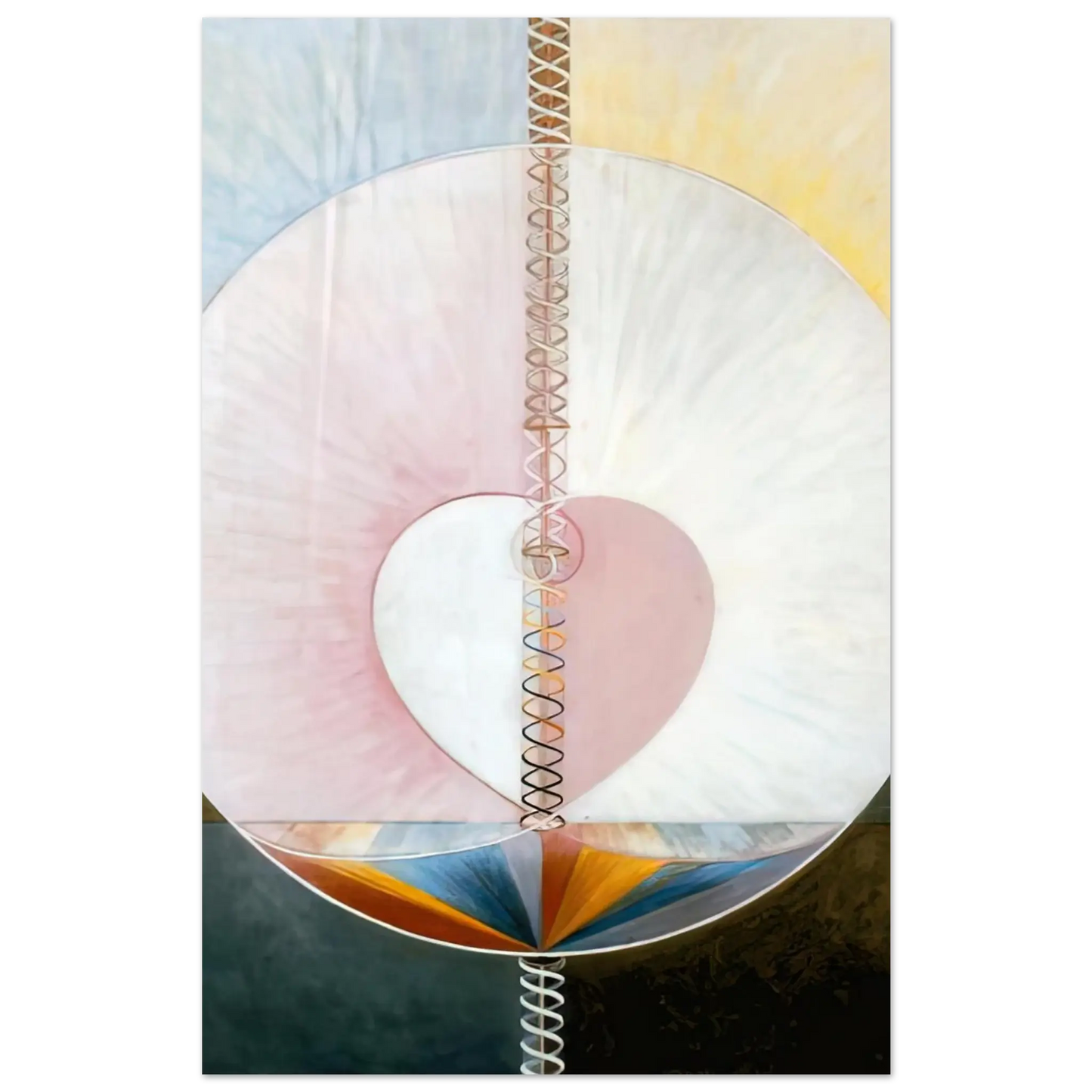 Hilma af Klint - WHAT A HUMAN BEING IS 1910 Wall art - 40x60 cm / 16x24 Inches - Fine Art Poster - -