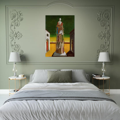 THE GREAT METAPHYSICIAN 1971 - Giorgio de Chirico Brushed Aluminum Print - 70x100 cm / 28x40 inches | Giorgio de Chirico Aluminum Print | Giorgio de Chirico Prints