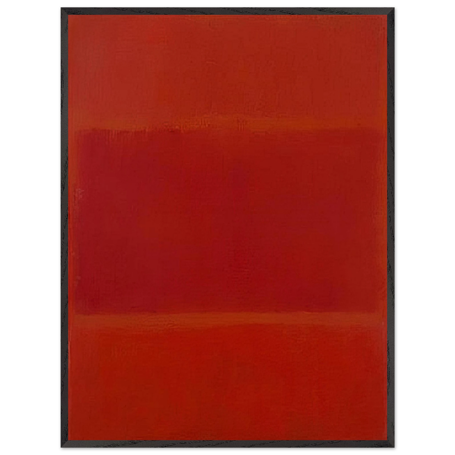 Mark Rothko - Red and Orange - 1955 Wall Art - 30x40 cm / 12x16 inches - Premium Wooden Framed Poster With Fine Art Paper-canvas - White frame