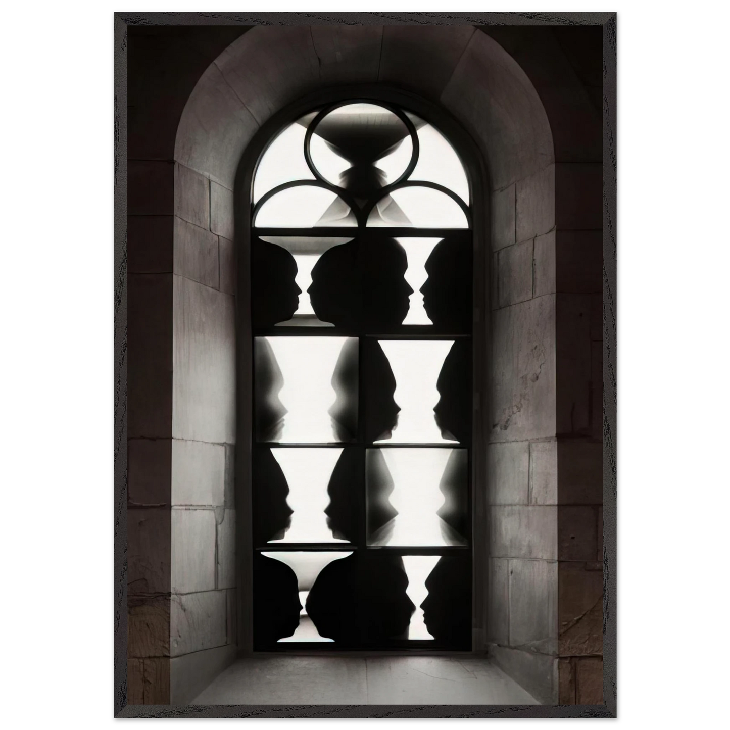 MENSCHENSOHN 2009 - Sigmar Polke 70x100 cm / 28x40 inches Framed Art Print – Black Wooden Frame