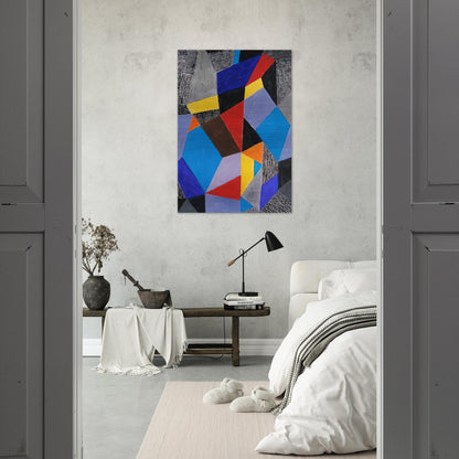 Farbformen und Struktuten - 1953 - Johannes Itten Brushed Aluminum Print - 70x100 cm / 28x40 inches | Johannes Itten Aluminum Print | Johannes Itten Prints