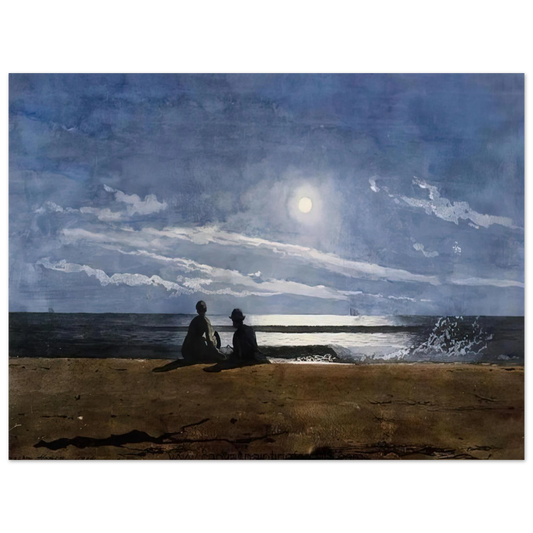 Winslow Homer - MOONLIGHT  75x100 cm / 30x40inches Fine Art Poster