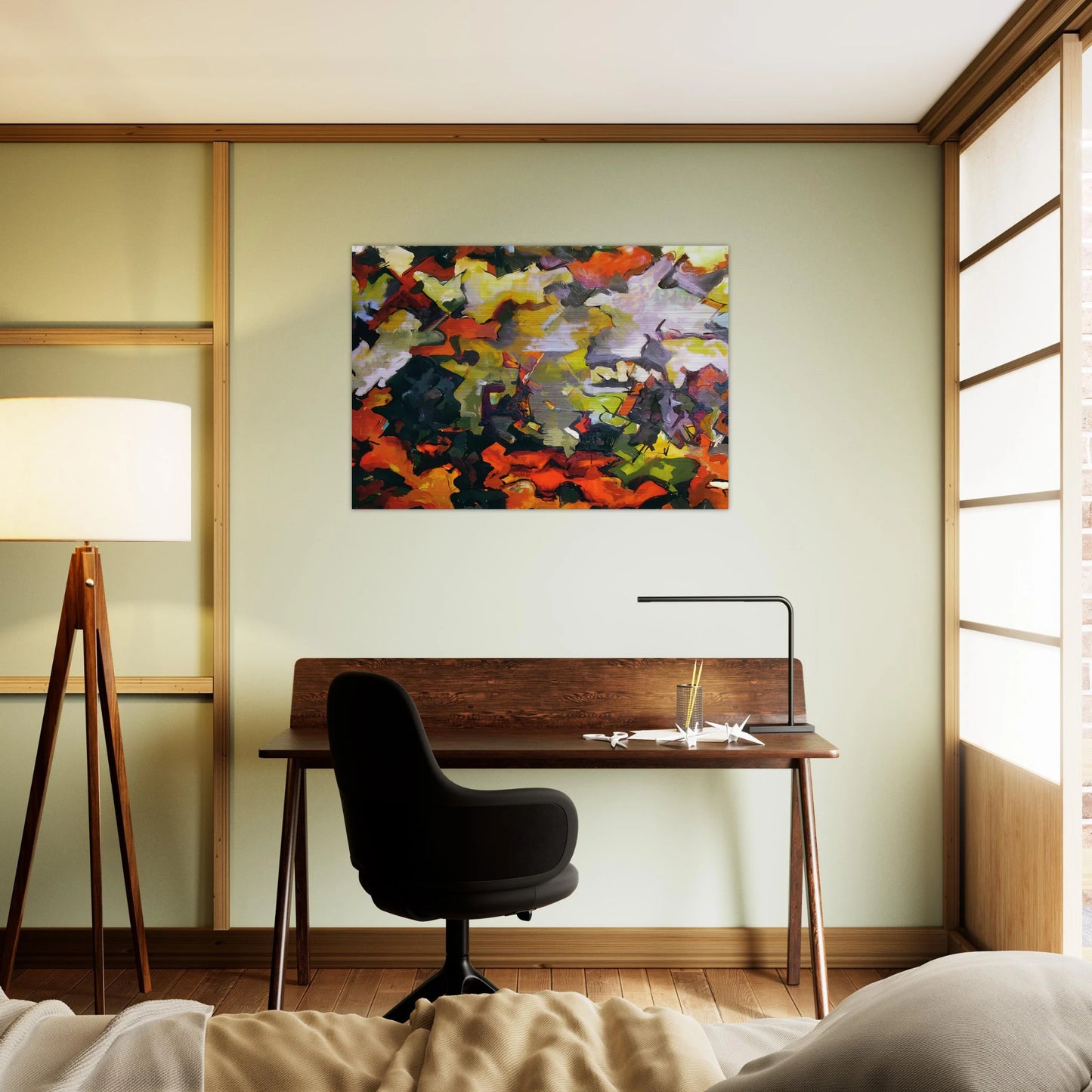 ABSTRACT LANDSCAPE 1950 - Audrey Flack Brushed Aluminum Print - 70x100 cm / 28x40 inches | Audrey Flack Aluminum Print | Audrey Flack Prints