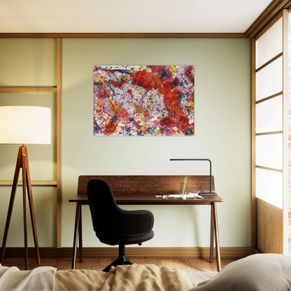 And Pink - Sam Francis Brushed Aluminum Print - 70x100 cm / 28x40 inches | Sam Francis Aluminum Print | Sam Francis Prints