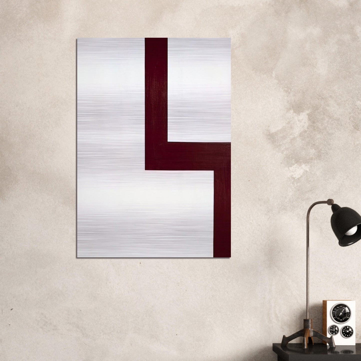 Acracropolis - Al Held Brushed Aluminum Print - 70x100 cm / 28x40 inches | Al Held Aluminum Print | Al Held Prints
