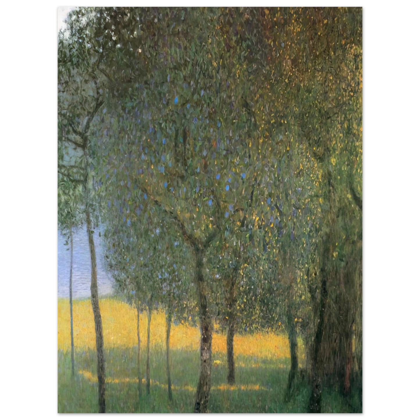 Gustav Klimt - FRUIT TREES 1901  75x100 cm / 30x40inches Fine Art Poster