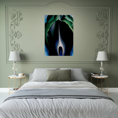 Jack-in-the-Pulpit No. IV - Georgia O'Keeffe Brushed Aluminum Print - 70x100 cm / 28x40 inches | Georgia O'Keeffe Aluminum Print | Georgia O'Keeffe Prints