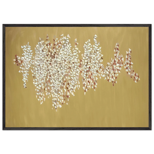 Untitled - 1962 N2 - Robert Goodnough 70x100 cm / 28x40 inches Framed Art Print – Black Wooden Frame