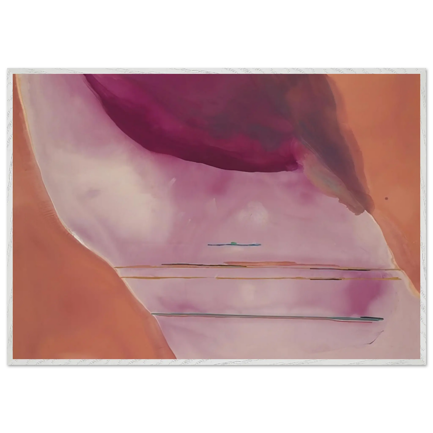Helen Frankenthaler - Pendulum - 1972 Wall art - 70x70 cm / 28x28 Inches - Fine Art Poster - -