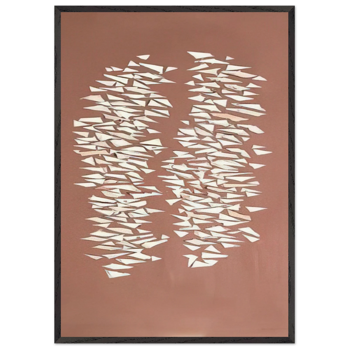 Quiet Vertical - 2006 - Robert Goodnough 70x100 cm / 28x40 inches Framed Art Print – Black Wooden Frame