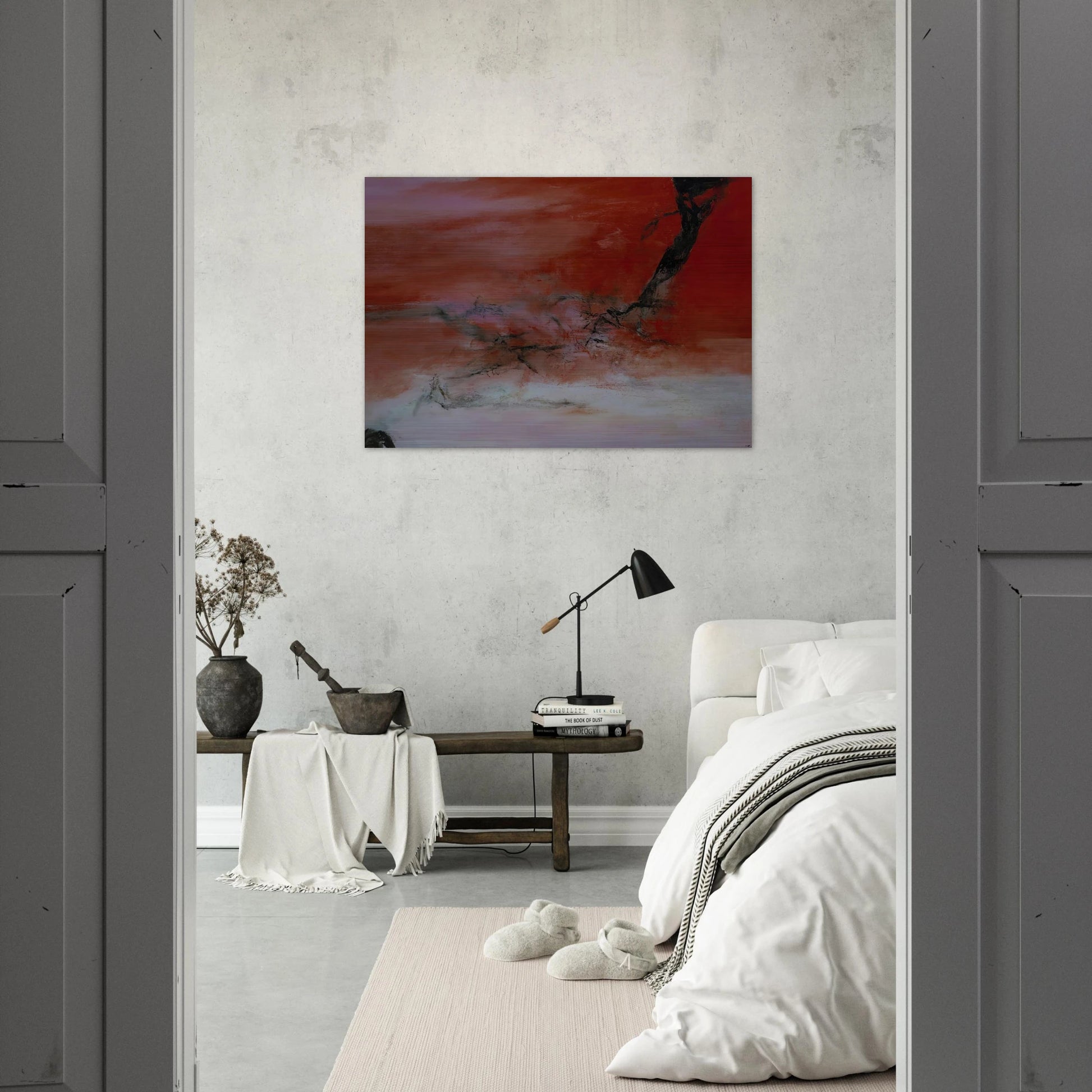 10 JANVIER 2001 2001 - Zao Wou-Ki Brushed Aluminum Print - 70x100 cm / 28x40 inches | Zao Wou-Ki Aluminum Print | Zao Wou-Ki Prints