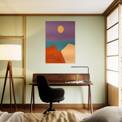Untitled - 2015 - Etel Adnan Brushed Aluminum Print - 70x100 cm / 28x40 inches | Etel Adnan Aluminum Print | Etel Adnan Prints