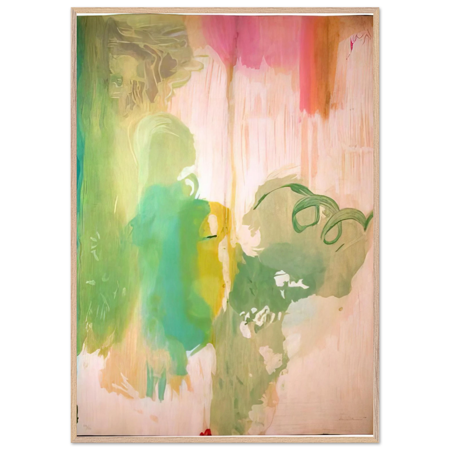 Helen Frankenthaler - Snow Pines - 2004 Wall art - 70x100 cm / 28x40 inches - Premium Wooden Framed Poster With Fine Art Paper-canvas - Wood frame