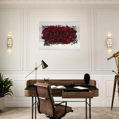 Leaves III 1967 - Jean-Paul Riopelle Brushed Aluminum Print - 70x100 cm / 28x40 inches | Jean-Paul Riopelle Aluminum Print | Jean-Paul Riopelle Prints
