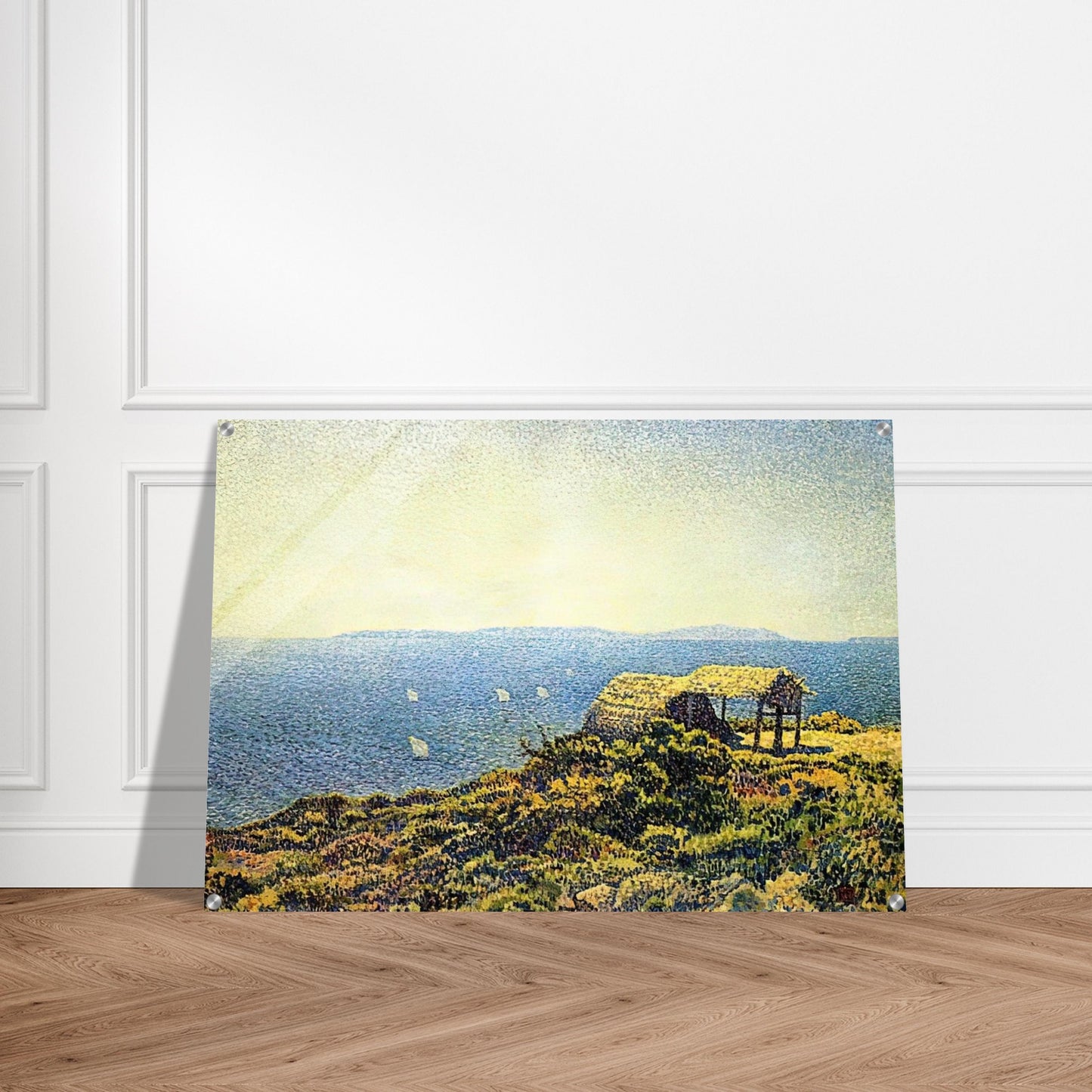 LEVANT ISLE - Theo van Rysselberghe Acrylic Print - 70x100 cm / 28x40″ inches