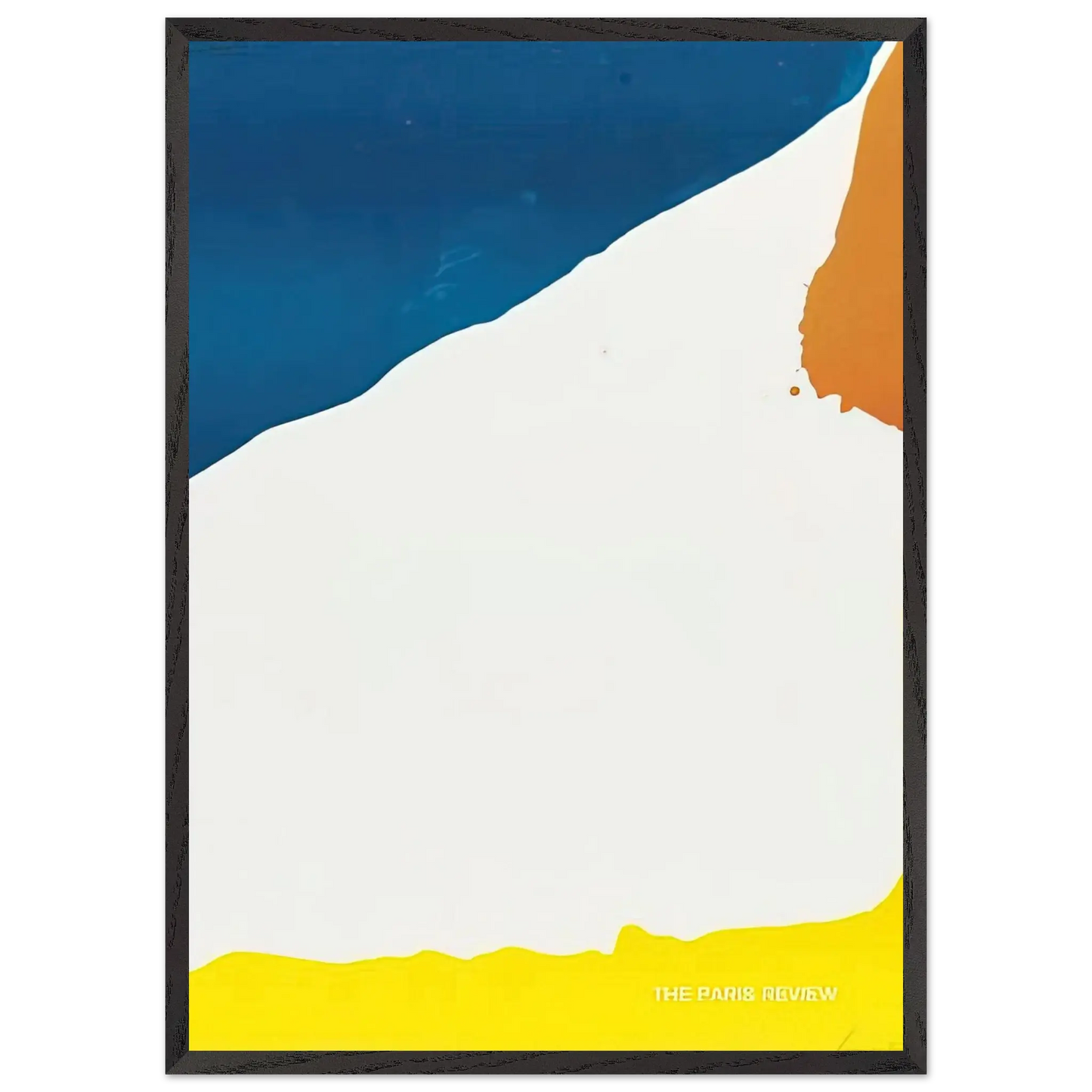 Helen Frankenthaler - Paris Review - 1966 Wall art - 30x45 cm / 12x18 Inches - Premium Wooden Framed Poster With Fine Art Paper - White frame