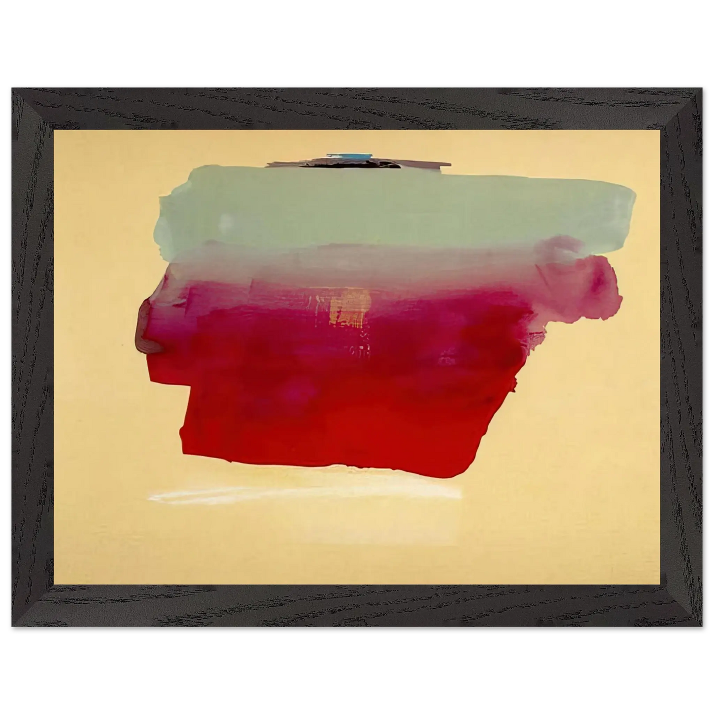Helen Frankenthaler - Robinson s Wrap - 1974 Wall art - 13x18 cm / 5x7 Inches - Premium Wooden Framed Poster With Fine Art Paper - Black frame