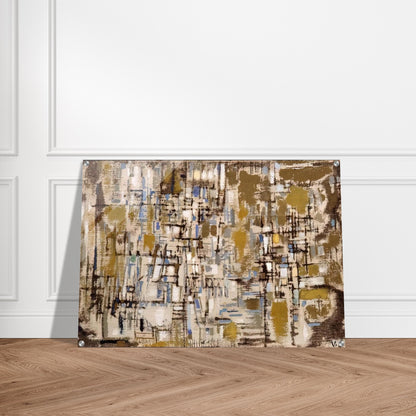 Untitled - 1952 - Maria Helena Vieira da Silva Acrylic Print - 70x100 cm / 28x40″ inches | Maria Helena Vieira da Silva Wall Art | Maria Helena Vieira da Silva Prints