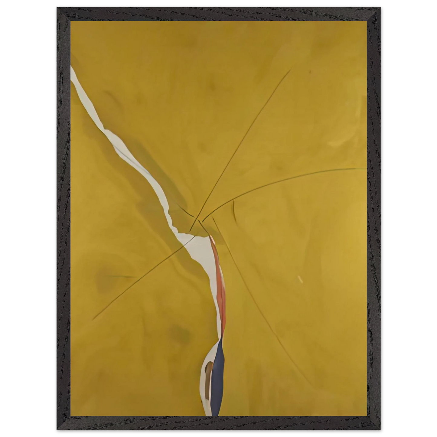 Helen Frankenthaler - Sesame, 1970- Wall Art - 21x29.7 cm / 8x12" - Premium Wooden Framed Poster With Fine Art Paper-canvas - Wood frame