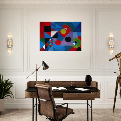 RHYTHM COLOUR - Sonia Delaunay Brushed Aluminum Print - 70x100 cm / 28x40 inches | Sonia Delaunay Aluminum Print | Sonia Delaunay Prints