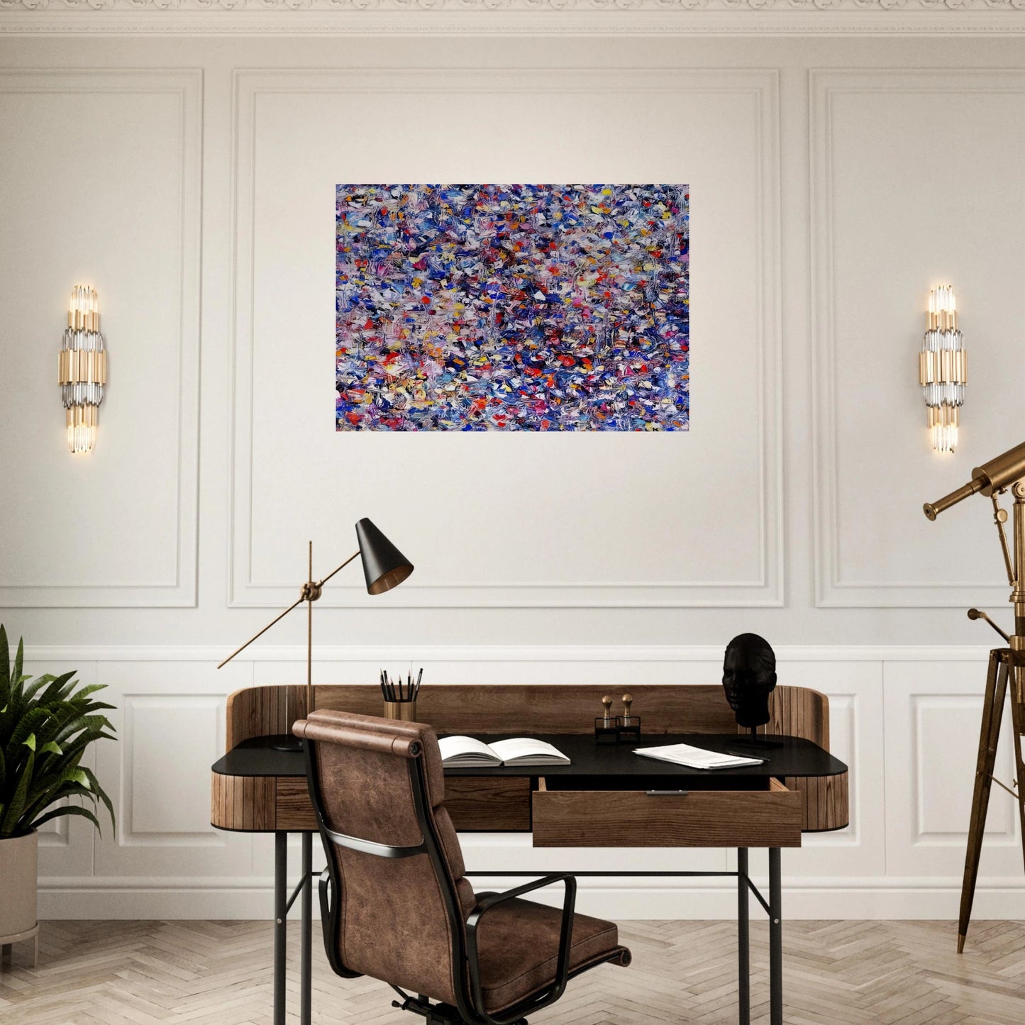 Shellflower - Lee Krasner Brushed Aluminum Print - 70x100 cm / 28x40 inches | Lee Krasner Aluminum Print | Lee Krasner Prints