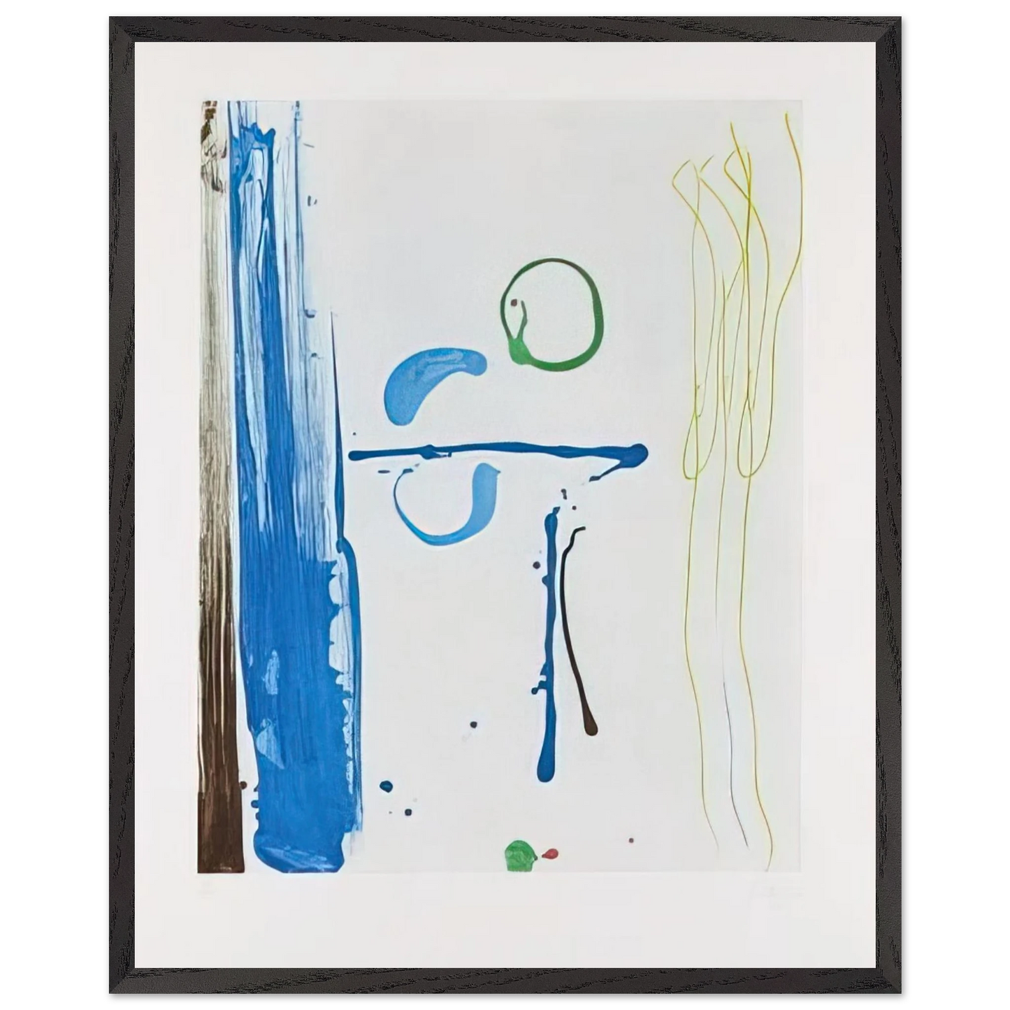 Helen Frankenthaler - Sunshine After Rain - 1987 Wall art - 60x90 cm / 24x36 inches - Premium Wooden Framed Poster With Fine Art Paper-canvas - Black frame