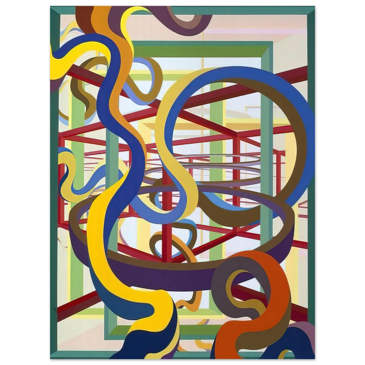 Al Held - Vorcex IV  75x100 cm / 30x40inches Fine Art Poster