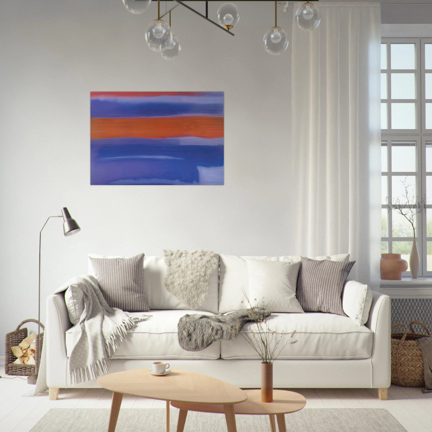 UNTITLED 1980 - Esteban Vicente Brushed Aluminum Print - 70x100 cm / 28x40 inches | Esteban Vicente Aluminum Print | Esteban Vicente Prints