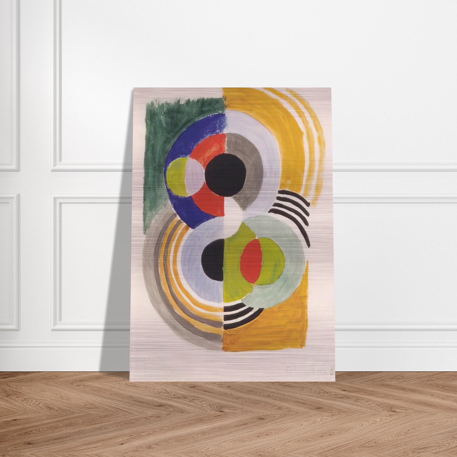 COMPOSITION WITH DISCS - Sonia Delaunay Brushed Aluminum Print - 70x100 cm / 28x40 inches | Sonia Delaunay Aluminum Print | Sonia Delaunay Prints