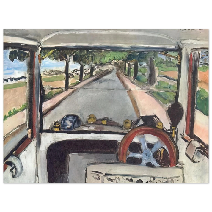 Henri Matisse - THE WINDSHIELD 1917 0  75x100 cm / 30x40inches Fine Art Poster