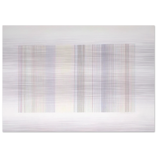 Cold Turkey - 1973 - Gene Davis Brushed Aluminum Print - 70x100 cm / 28x40 inches | Gene Davis Aluminum Print | Gene Davis Prints