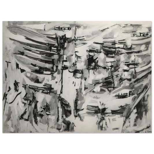 Maria Helena Vieira da Silva - Composition - 1955  75x100 cm / 30x40inches Fine Art Poster