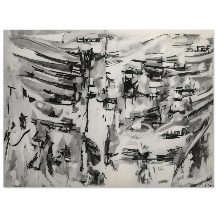 Maria Helena Vieira da Silva - Composition - 1955  75x100 cm / 30x40inches Fine Art Poster