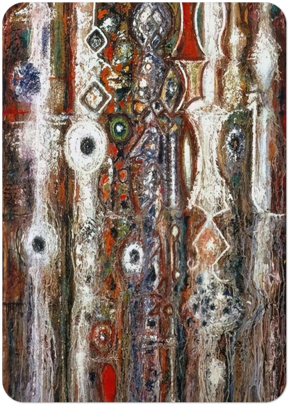 Illumination Gothic By Richard Pousette-Dart Pack of 10 Post Cards | Richard Pousette-Dart Post Cards | A6 (10.5 x 14.8 cm) - 4.1 x 5.8 inches