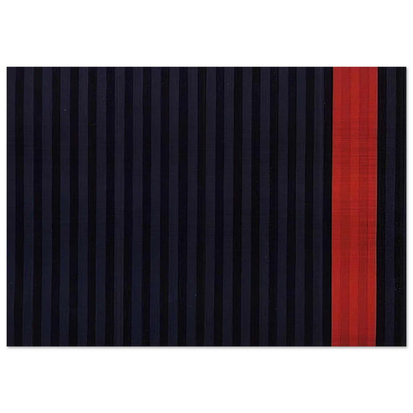 Red Dog - 1961 - Gene Davis Brushed Aluminum Print - 70x100 cm / 28x40 inches | Gene Davis Aluminum Print | Gene Davis Prints